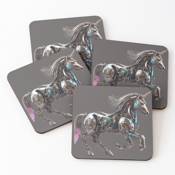Item preview, The unicorn is Cybernetic, Mechanical, Steampunk. designed and sold by Ant Category.
