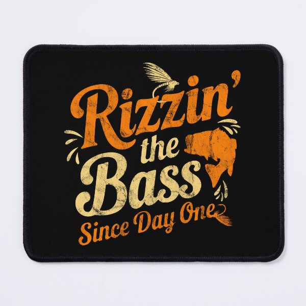 Item preview, Rizzin' the Bass – Funny Fishing Humor Design designed and sold by TeeByDesignsCo®.