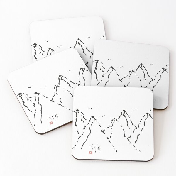 Item preview, Calligraphy: Mountain range designed and sold by nature. electrified..