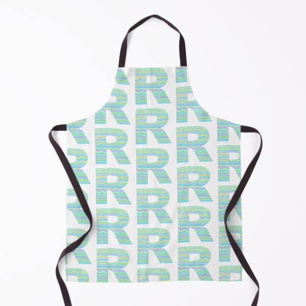 Item preview, Letter R Neon Wavy Stripe Pattern Monogram Initial designed and sold by theartofvikki.