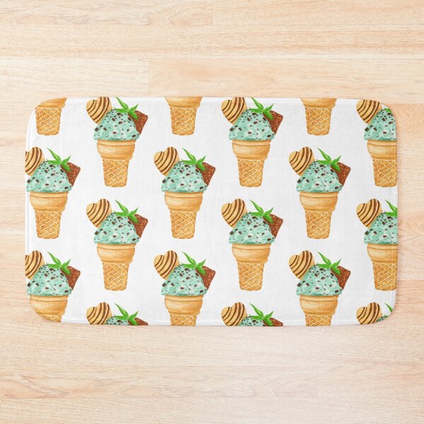 Item preview, Mint Chocolate Chip Ice Cream With Chocolate Heart designed and sold by daphsam.