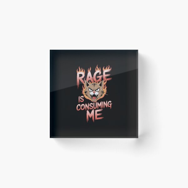 Item preview, Rage Is Consuming Me Cat designed and sold by Redgiant87x.