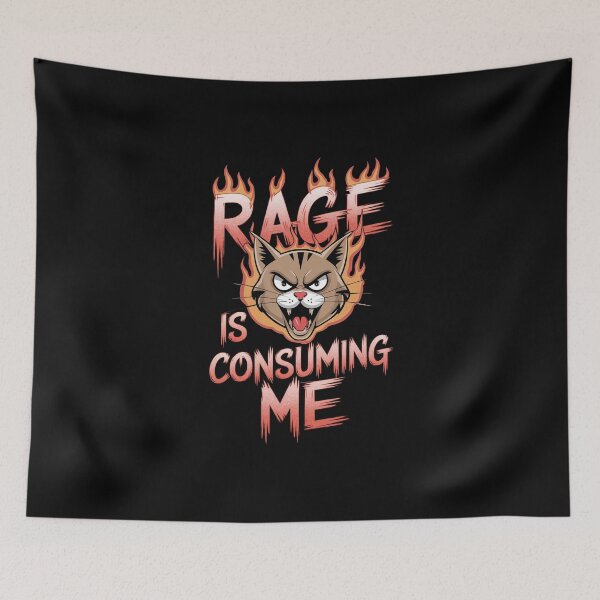 Item preview, Rage Is Consuming Me Cat designed and sold by Redgiant87x.