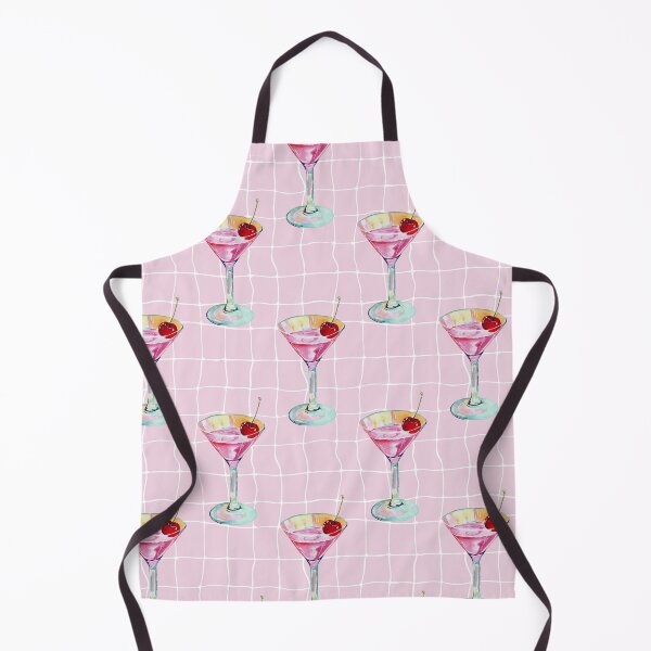 Item preview, Pink Aesthetic Martini Glass with Cherry designed and sold by papierquarell.