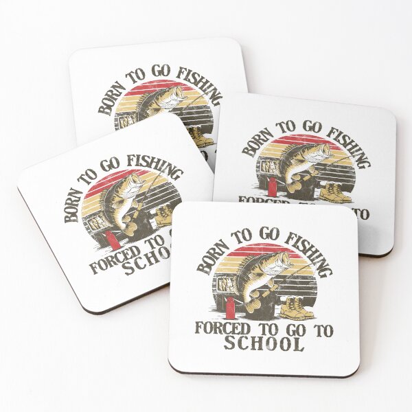 Item preview, Born to Go Fishing, Forced to Go to School – Funny Fishing school design designed and sold by TeeByDesignsCo®.