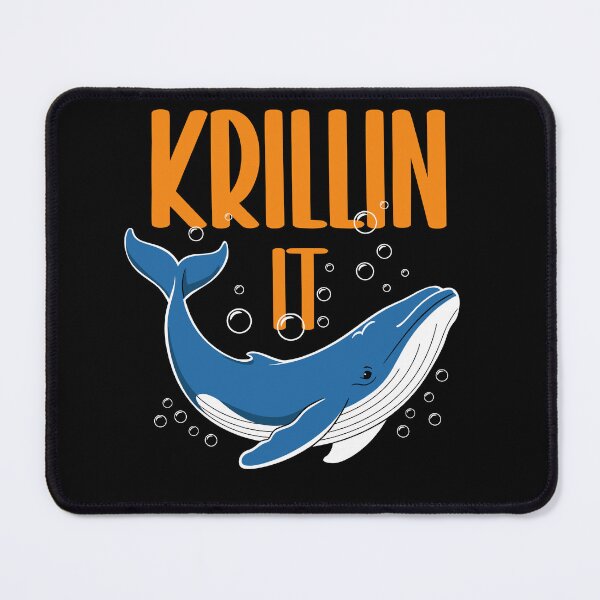 Item preview, Krillin It - Playful Whale Pun Design designed and sold by Serbin.