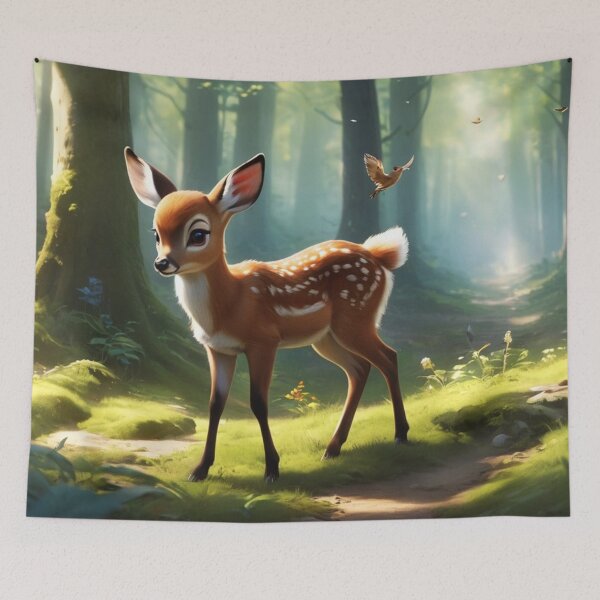 Item preview, Young Deer in the Forest: A Woodland Puzzle Adventure designed and sold by Fenomena Designs.