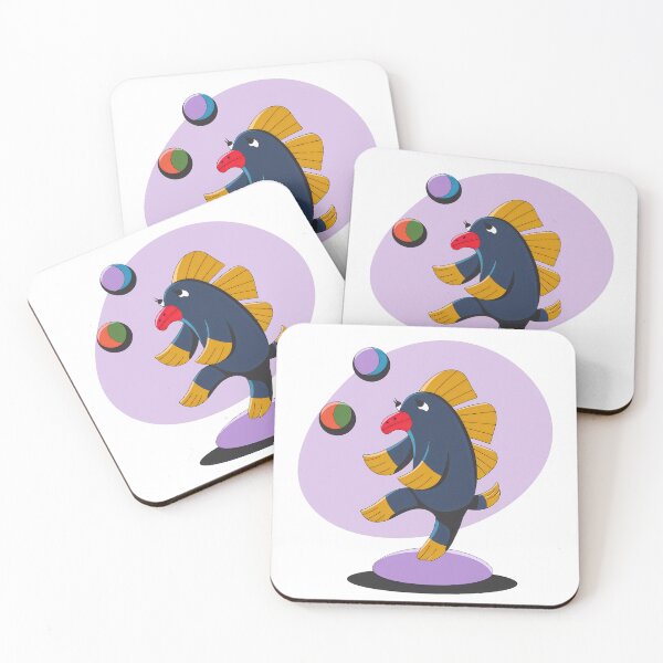 Item preview, Juggling Fish Performer - Fun and Whimsical Marine Art designed and sold by wiczom.