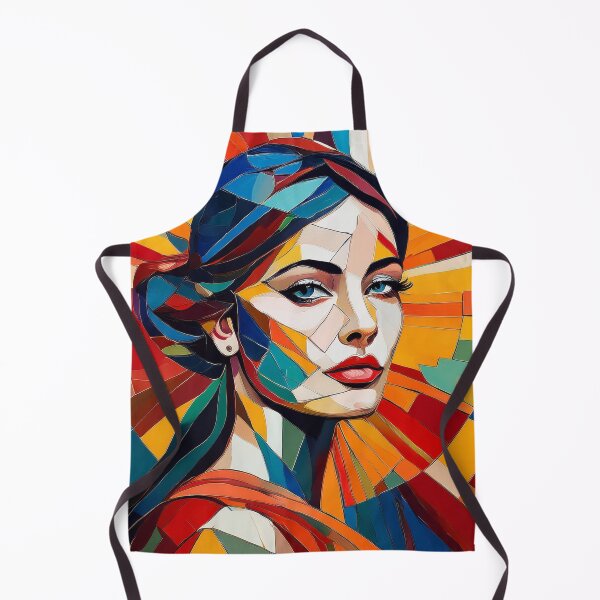 Item preview, Colourful vibrant fractured cubism style portrait of a goddess designed and sold by Boxing Kangaroo Retail Company.
