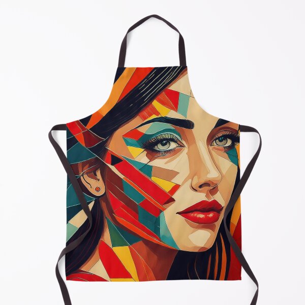 Item preview, Colourful vibrant fractured cubism style portrait of a goddess designed and sold by Boxing Kangaroo Retail Company.