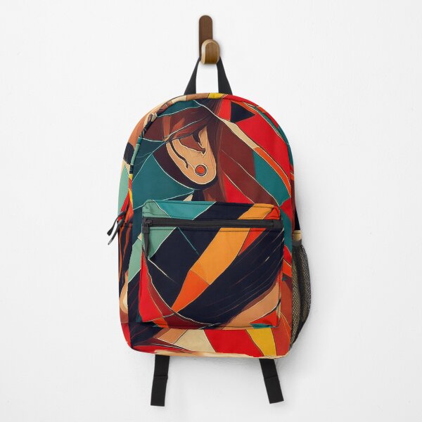 Item preview, Colourful vibrant fractured cubism style portrait of a goddess designed and sold by Boxing Kangaroo Retail Company.