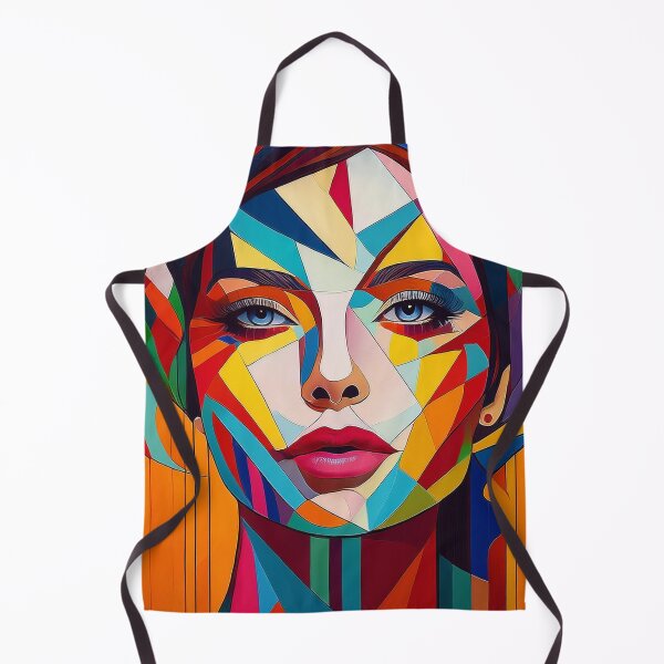 Item preview, Colourful vibrant fractured cubism style portrait of a goddess designed and sold by Boxing Kangaroo Retail Company.
