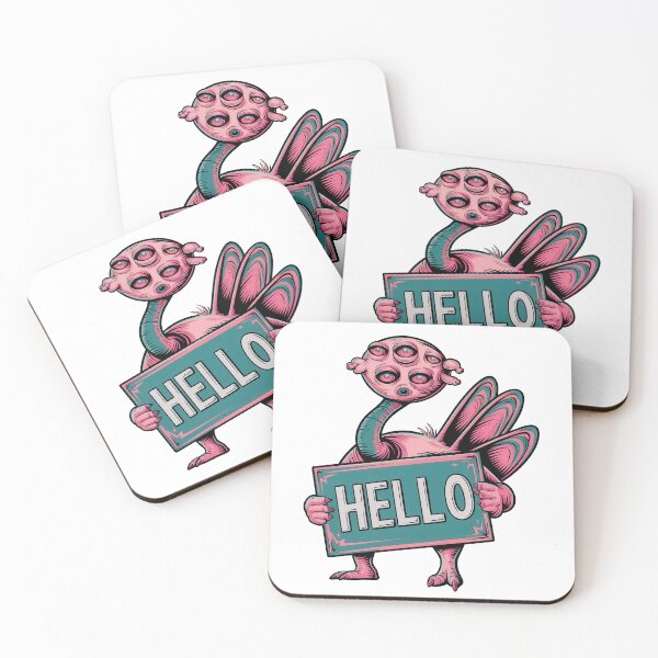 Item preview, Friendly Alien Monster - Fun and Quirky Hello Design designed and sold by wiczom.