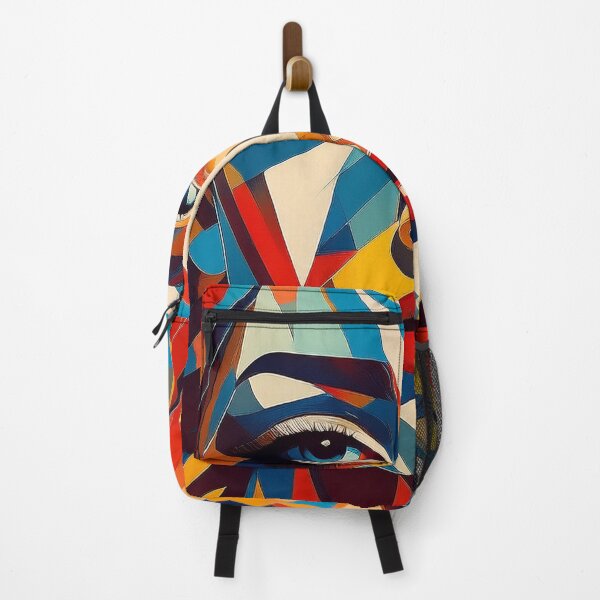 Item preview, Colourful vibrant fractured cubism style portrait of a goddess designed and sold by Boxing Kangaroo Retail Company.