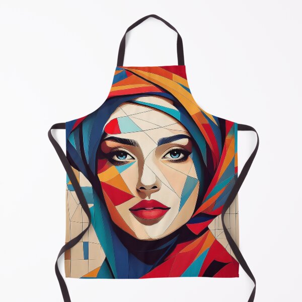 Item preview, Colourful vibrant fractured cubism style portrait of a goddess designed and sold by Boxing Kangaroo Retail Company.