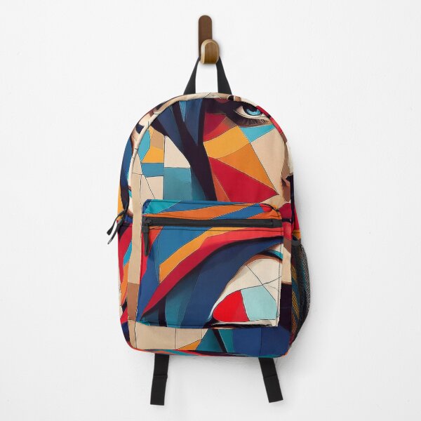 Item preview, Colourful vibrant fractured cubism style portrait of a goddess designed and sold by Boxing Kangaroo Retail Company.