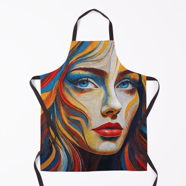 Item preview, Beautiful Young Woman Face with Blue Eyes Art | Digitally Handmade Drawing Painting designed and sold by FilipeFerreira.