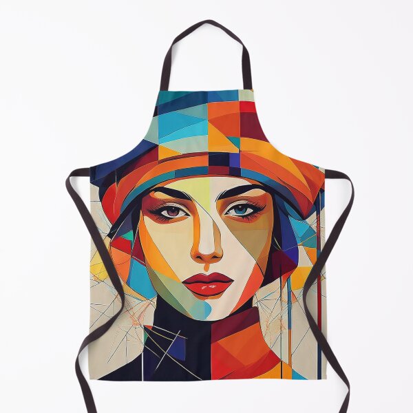 Item preview, Colourful vibrant fractured cubism style portrait of a goddess designed and sold by Boxing Kangaroo Retail Company.