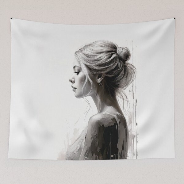 Item preview, Woman Silhouette Classy and Elegant Handmade Painting designed and sold by FilipeFerreira.