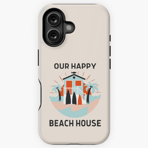 Item preview, Our Happy Beach House - Black Text designed and sold by TimelessLocales.