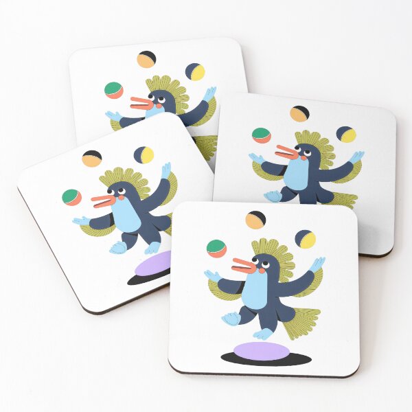 Item preview, Juggling Bird Performer - Quirky and Fun Animal Design designed and sold by wiczom.