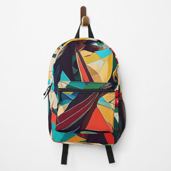 Item preview, Colourful vibrant fractured cubism style portrait of a goddess designed and sold by Boxing Kangaroo Retail Company.
