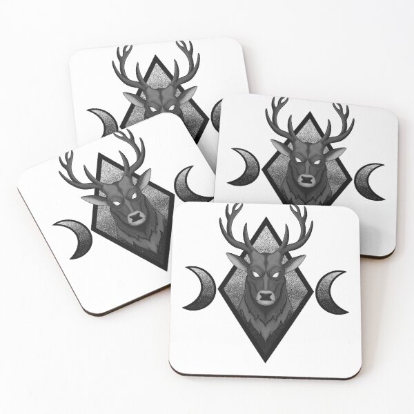 Item preview, reindeer tattoo design designed and sold by lucien marcel barrera.
