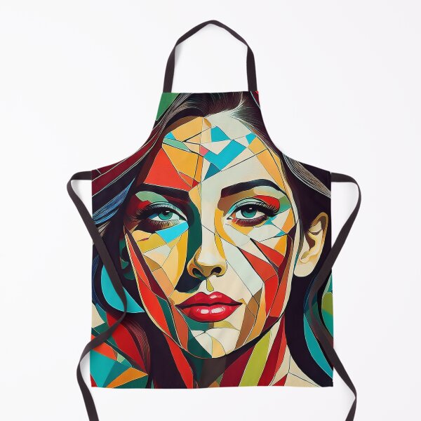 Item preview, Colourful vibrant fractured cubism style portrait of a goddess designed and sold by Boxing Kangaroo Retail Company.