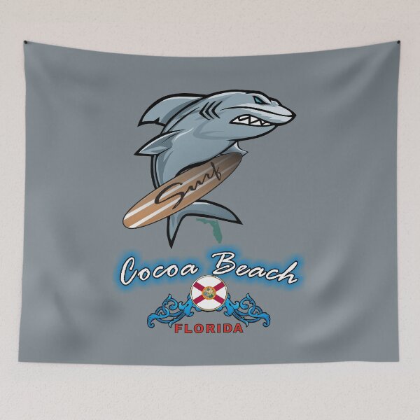 Item preview, Cocoa Beach surfing shark designed and sold by studioss76.