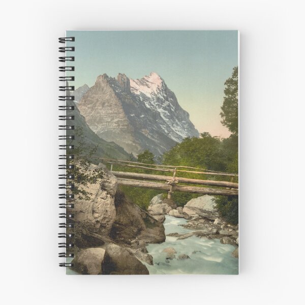 Artikelvorschau, Holzbrücke in der Schweiz entworfen und verkauft von 19th Century in Color.