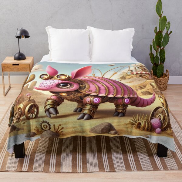 Item preview, Steampunk Pink Fairy Armadillo designed and sold by Sillytoe.