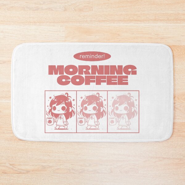 Item preview, Morning coffee, reminder, Pink designed and sold by Alma-design-art.