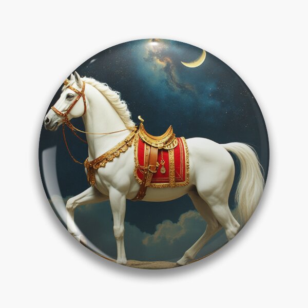 Artikelvorschau, Mitternachtsmondlicht-Goldring mit Einhorn entworfen und verkauft von Fantasy Horseys.