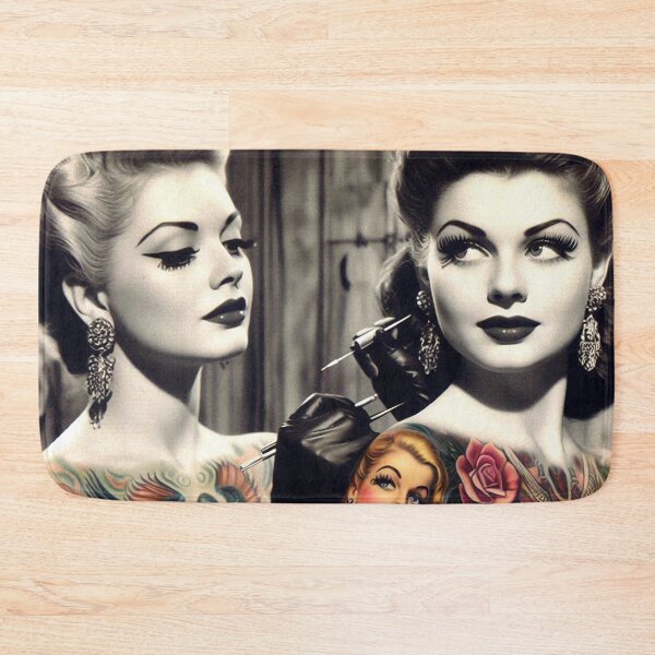 Item preview, Vintage Tattoo Girls designed and sold by PulpVintage.