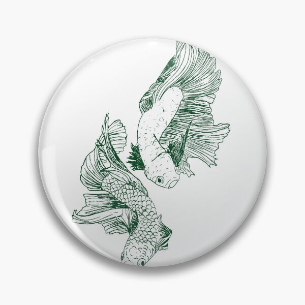 Item preview, Minimalist Betta Fish Illustration designed and sold by Brynne Qualley.