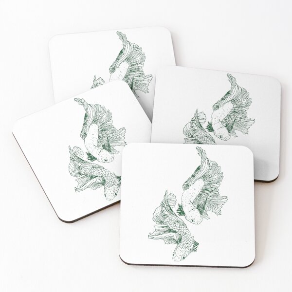 Item preview, Minimalist Betta Fish Illustration designed and sold by Brynne Qualley.