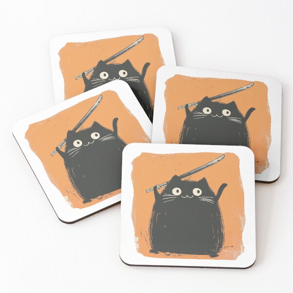 Item preview, Samurai Cat - Feline Warrior designed and sold by glenew.
