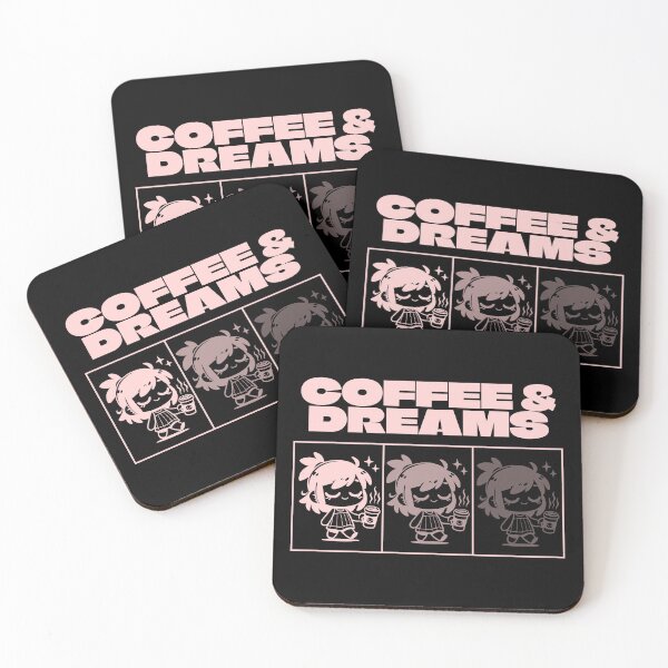 Item preview, Coffee & Dreams, good vibes, Pink designed and sold by Alma-design-art.