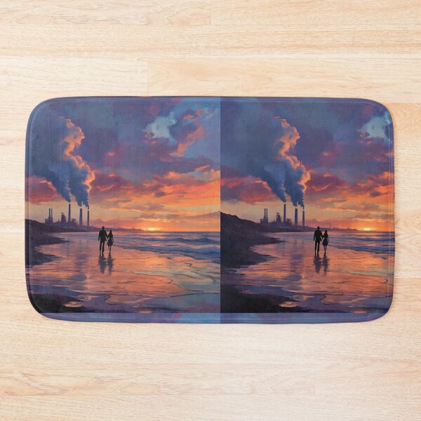 Item preview, Valentines Day Sunset: Love in an Industrial Landscape designed and sold by Amr Siam.