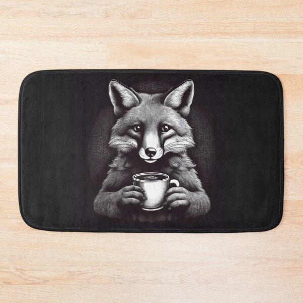 Item preview, funny up all night fox drinking coffee designed and sold by Boxing Kangaroo Retail Company.