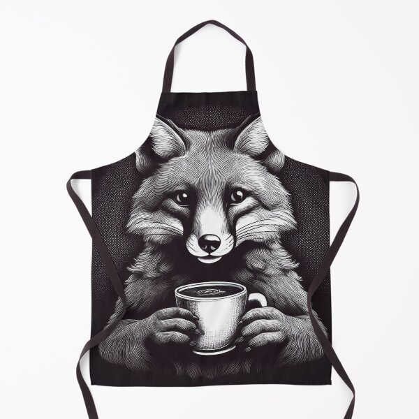 Item preview, funny up all night fox drinking coffee designed and sold by Boxing Kangaroo Retail Company.