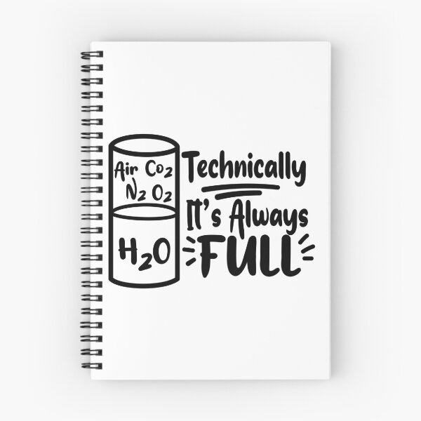 Item preview, Technically It’s Always Full – Science and Chemistry Gift for Nerds designed and sold by ScienceCorner.