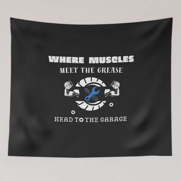 Item preview, Where Muscle Meets Fat — Head to the Garage. designed and sold by magnificakerich.