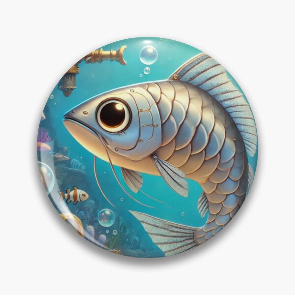 Item preview, Steampunk Platinum Arowana designed and sold by Sillytoe.
