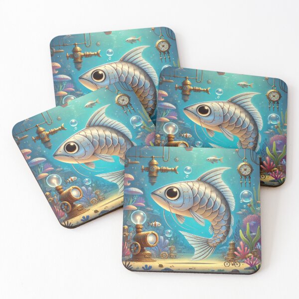 Item preview, Steampunk Platinum Arowana designed and sold by Sillytoe.