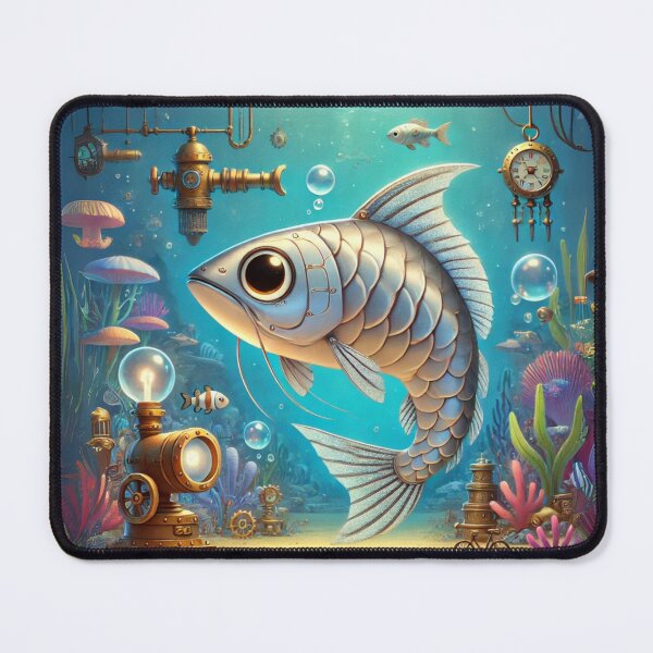 Item preview, Steampunk Platinum Arowana designed and sold by Sillytoe.