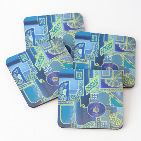 Item preview, Abstract Blues designed and sold by Jeanne Henner.