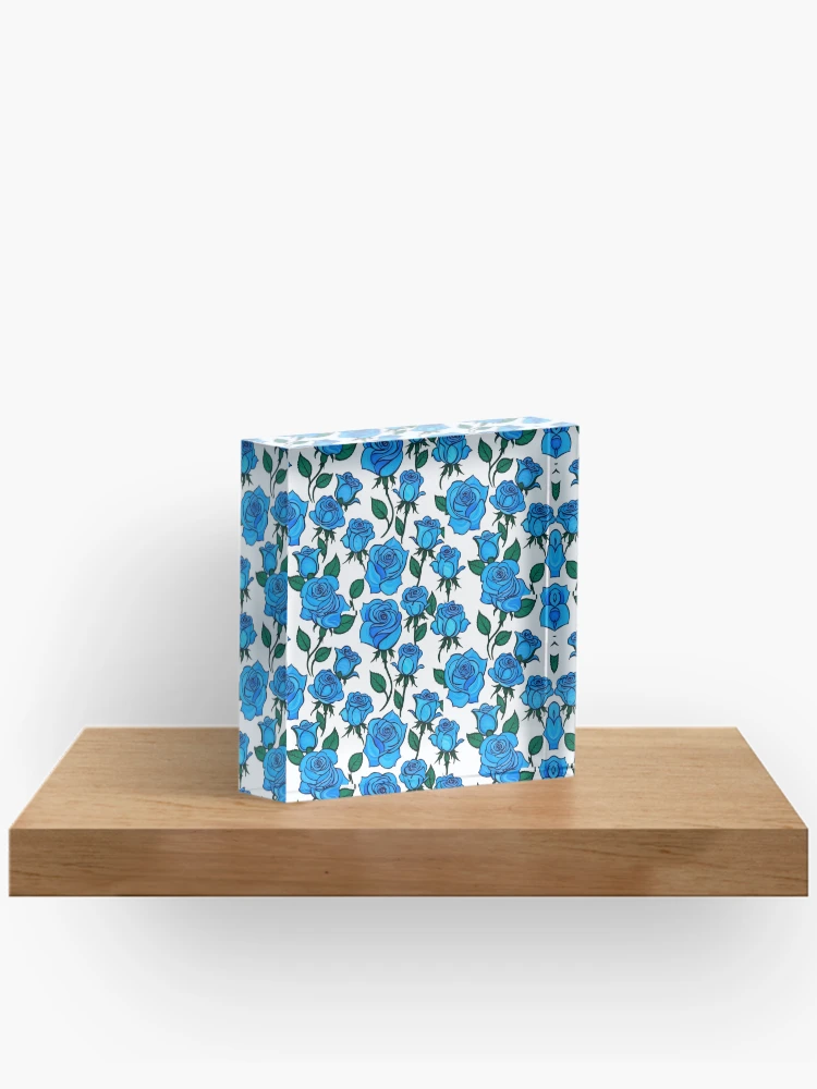 Thumbnail 2 of 5, Acrylic Block, Blue Roses designed and sold by RJsphotography and More.