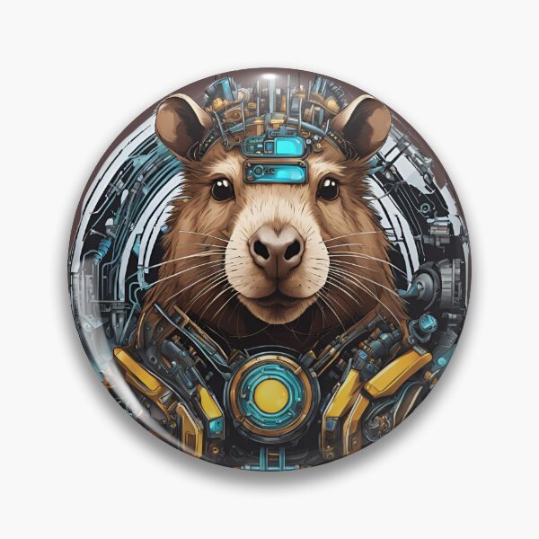 Item preview, The capybara is Cybernetic, Mechanical, Steampunk. designed and sold by Ant Category.