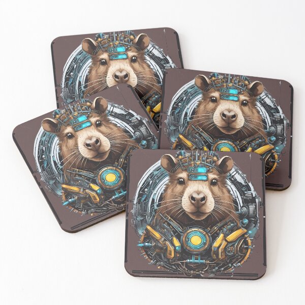 Item preview, The capybara is Cybernetic, Mechanical, Steampunk. designed and sold by Ant Category.